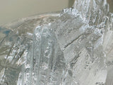 Vintage 1980s Swedish Nybro "Iceberg" Glass Ashtray