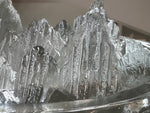 Vintage 1980s Swedish Nybro "Iceberg" Glass Ashtray