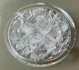 Vintage 1980s Swedish Nybro "Iceberg" Glass Ashtray