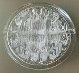 Vintage 1980s Swedish Nybro "Iceberg" Glass Ashtray