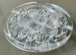 Vintage 1980s Swedish Nybro "Iceberg" Glass Ashtray