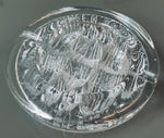 Vintage 1980s Swedish Nybro "Iceberg" Glass Ashtray