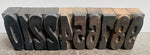 Vintage 1930s Industrial Wooden Number Printing Blocks