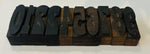 Vintage 1930s Industrial Wooden Number Printing Blocks