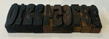Vintage 1930s Industrial Wooden Number Printing Blocks