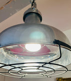 French Industrial Aluminium Oceanic Pendant Light