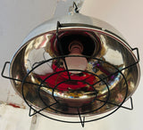 French Industrial Aluminium Oceanic Pendant Light