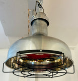 French Industrial Aluminium Oceanic Pendant Light