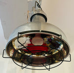 French Industrial Aluminium Oceanic Pendant Light