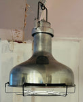 French Industrial Aluminium Oceanic Pendant Light