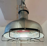 French Industrial Aluminium Oceanic Pendant Light