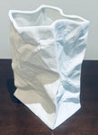 Vintage Large German Ceramic Crumpled Bag Table Lamp by Sompex
