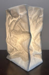 Vintage Large German Ceramic Crumpled Bag Table Lamp by Sompex