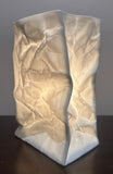 Vintage Large German Ceramic Crumpled Bag Table Lamp by Sompex