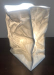 Vintage Large German Ceramic Crumpled Bag Table Lamp by Sompex