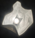Vintage Large German Ceramic Crumpled Bag Table Lamp by Sompex