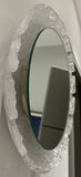 Vintage German Hillebrand Backlit Acrylic Iced Wall Mirror