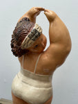 Vintage Resin Ballerina En Pointe Figurine Botero Style