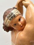 Vintage Resin Ballerina En Pointe Figurine Botero Style