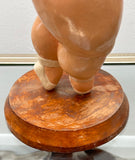 Vintage Resin Ballerina En Pointe Figurine Botero Style