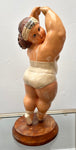 Vintage Resin Ballerina En Pointe Figurine Botero Style