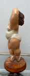 Vintage Resin Ballerina En Pointe Figurine Botero Style