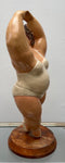 Vintage Resin Ballerina En Pointe Figurine Botero Style