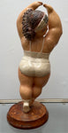 Vintage Resin Ballerina En Pointe Figurine Botero Style