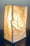 Vintage Small German Ceramic Bag Table Lamp by Sompex