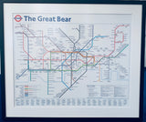 'The Great Bear' framed print by artist Simon Patterson 1992