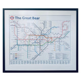 'The Great Bear' framed print by artist Simon Patterson 1992