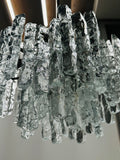 1960s Austrian Kalmar Franken Two-Tier Iced Glass Chandelier