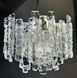1960s Austrian Kalmar Franken Two-Tier Iced Glass Chandelier