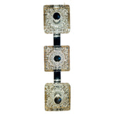 1960s German Egon Hillebrand Triple Glass Wall Sconce