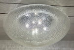 1960s Large Doria Chrome & Bubble Glass Flush Mount