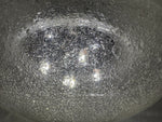 1960s Large Doria Chrome & Bubble Glass Flush Mount