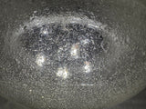 1960s Large Doria Chrome & Bubble Glass Flush Mount
