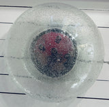 1960s Large Doria Chrome & Bubble Glass Flush Mount