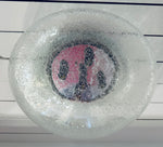 1960s Large Doria Chrome & Bubble Glass Flush Mount