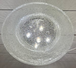 1960s Large Doria Chrome & Bubble Glass Flush Mount