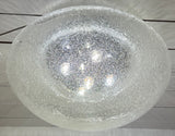 1960s Large Doria Chrome & Bubble Glass Flush Mount