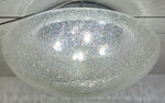 1960s Large Doria Chrome & Bubble Glass Flush Mount