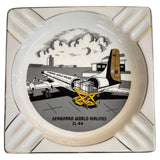1960s " Seaboard World Airlines CL44" Advertising Ashtray By Salem Ceramic