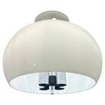 1970s German Glashütte Limburg Opaline Glass Hanging Lamp