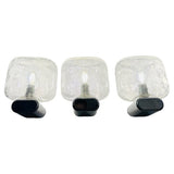 1970s German Chrome & Bubble Glass Wall Lights 3 Available
