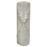 1970s Peill & Putzler White "Feather" Cylindrical Vase