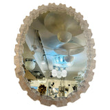 1970s German Honsel Illuminated Clear Acrylic Wall Mirror