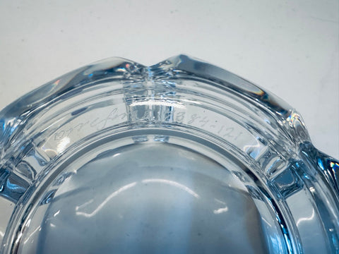 1970s Swedish Orrefors Crystal Glass Corona Bowl – retro living uk