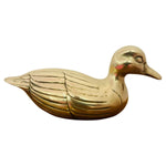 1970s English Brass Duck Figurine Sculpture