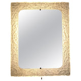1970s German Erco Illuminated Lucite Rectangular Wall Mirror